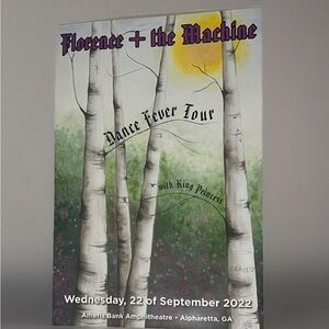 Florence + the Machine Dance Fever Tour Poster Alpharetta/ Atlanta 2022 20”x30”